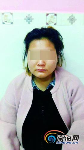 嫌疑人曾某花。通訊員冼才華懾
