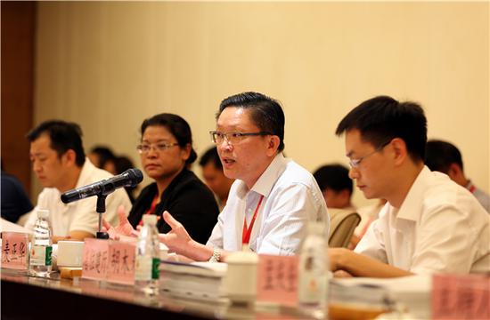 陵水县委书记、海南国际旅游岛先行试验区党工委书记、管委会主任麦正华会上发言