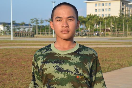 一连十一班新兵李帅