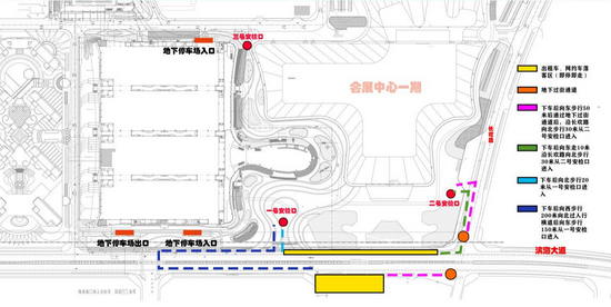 （路线示意图）