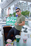  图：三亚中央商务区的园区企业家庭代表扬帆出海并品尝KPRO美食