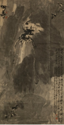 潘天寿 墨龙 363×144cm 水墨动物纸本 北京市文物交流中心藏