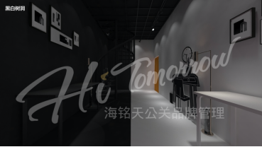 ‘黑白树洞’展览视觉效果图