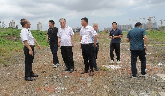 　　2025年4月，多领域专家学者与澄迈县政府、村镇等有关方面人员组成澄迈东坡文化遗存考察组，全面考证境内古驿道路线。图为在原七里铺、今龙吉村迈山余脉地段考察。