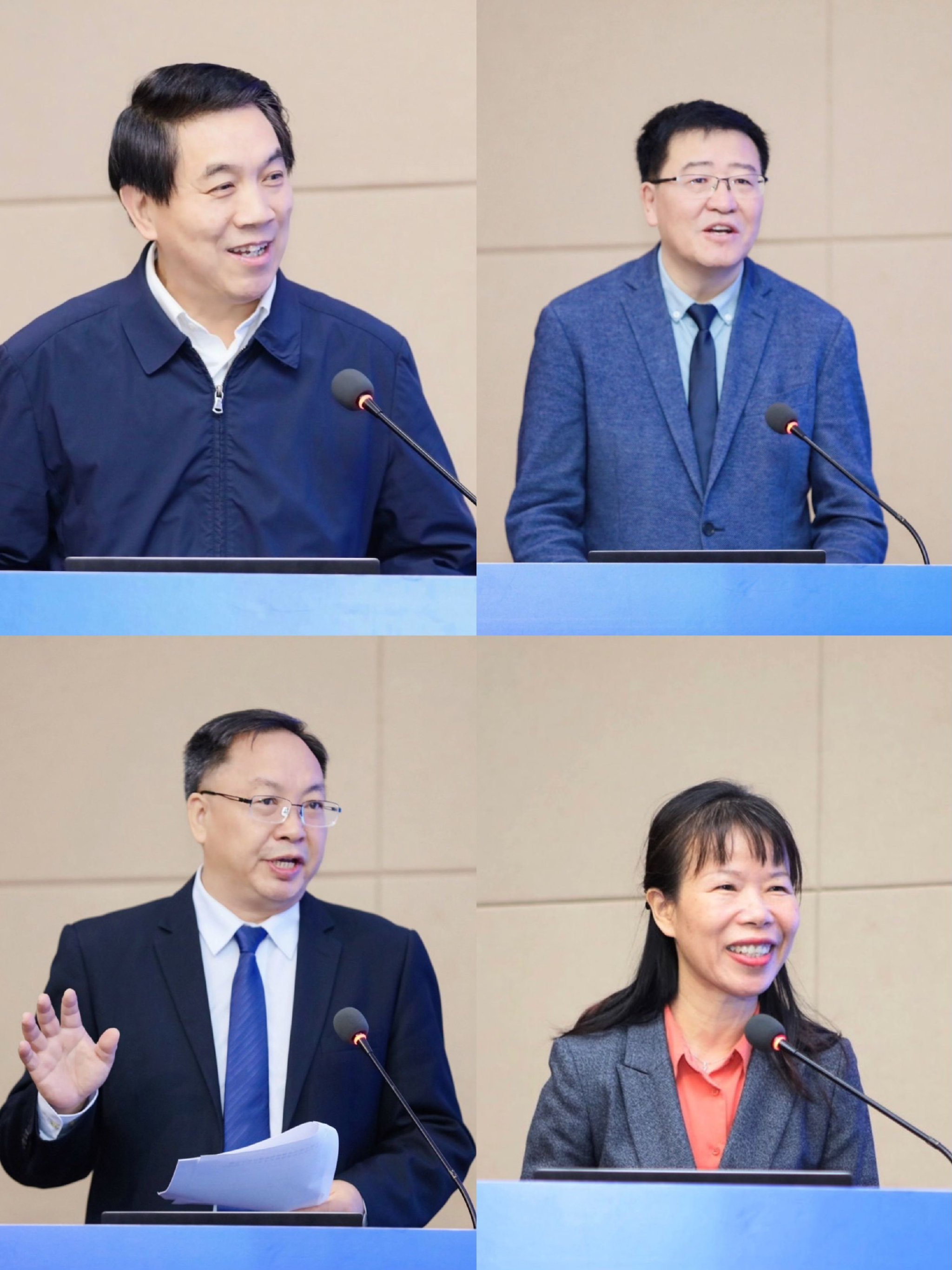 （左上：郑国光/右上：燕继荣/左下：张继友/右下：黄丽芹）