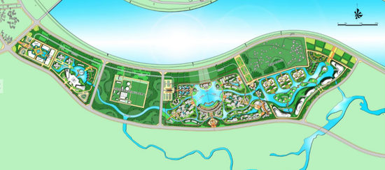 “陵河明珠”文化旅游综合体项目概念设计总平图