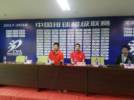 八一男排力克北京 陈方:队员整体发挥很理想