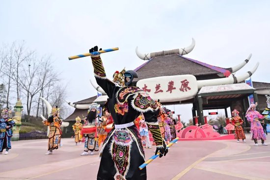 木兰草原打造赛博英歌。通讯员杨芬供图