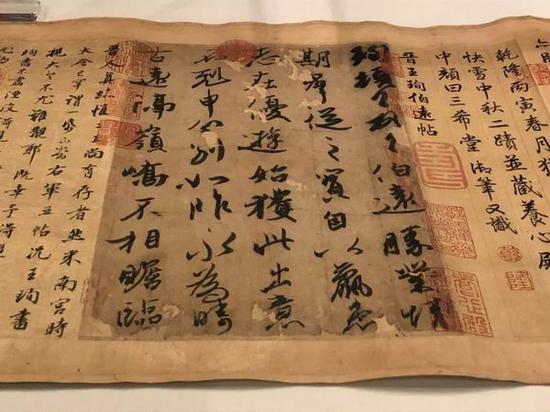 晋代王珣《伯远帖》卷,晋代,故宫博物院藏(展出安排:9月17日-10月16日为原件展出,10月17日-11月17日为复制品展出)