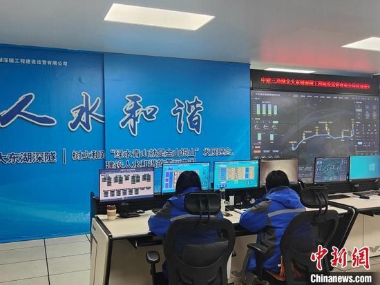 图为武汉大东湖深隧项目。 卢琪 摄