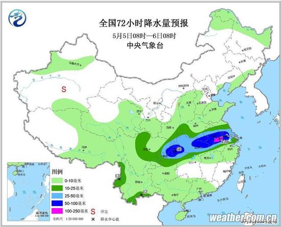 原标题：周末湖北再迎中到大雨局地暴雨 并伴强对流天气