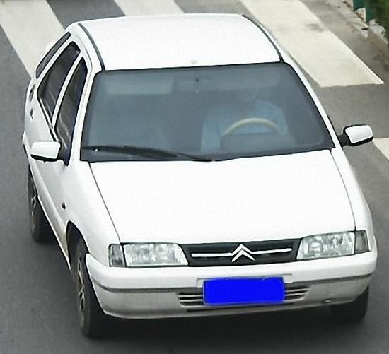 曹某豪被綁架時的作案車輛。