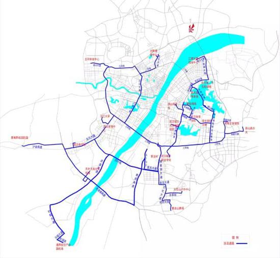 图1波及路段图示