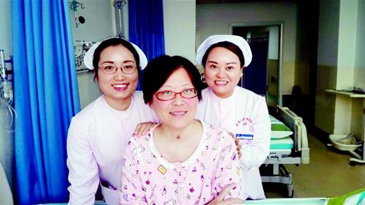 图为:王丽慧其实也是癌症、重症肌无力患者