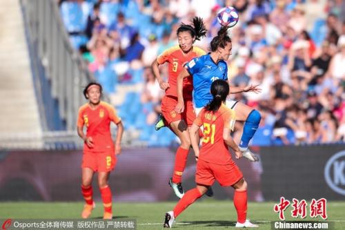 中国女足0：2不敌意大利，无缘世界杯八强。 图片来源：Osports全体育图片社