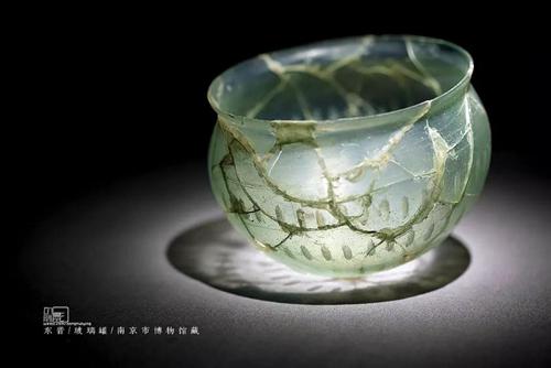 南京市博物馆 东晋 玻璃罐。来源:受访者供图