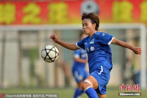资料图:王霜在比赛中。图片来源:Osports全体育图片社