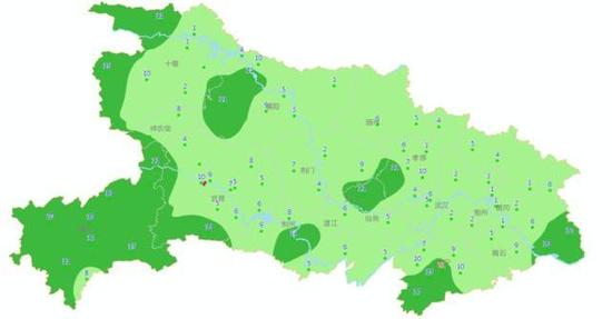 （13日08时至今日08时24小时降雨量分布）