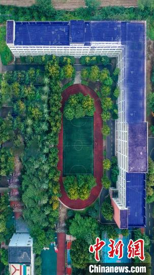 湖北武汉|武汉一高校学生航拍“数字美景”为祖国庆生