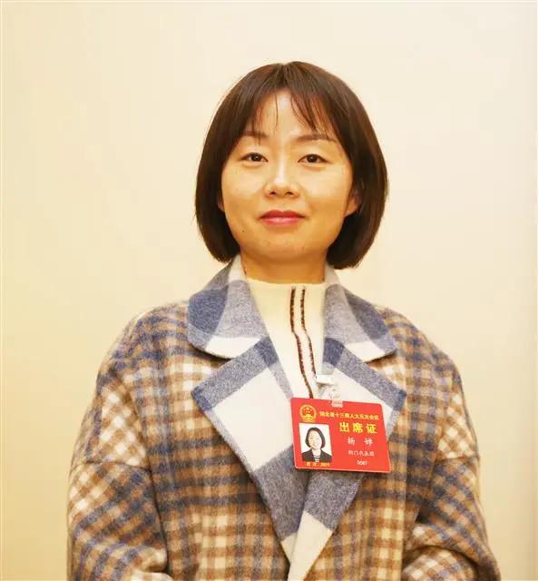省人大代表、沙洋县疾病预防控制中心传防科副主任杨婵(湖北日报全媒记者 张鸿 摄)