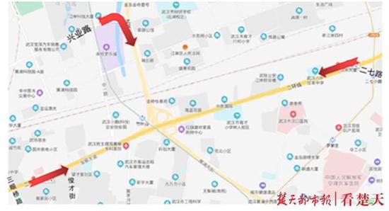 汉口竹叶山|24日起竹叶山区域通行实行新规则 这3处上桥匝道禁行