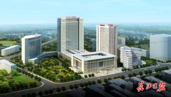 婦幼綜合大樓效果圖 武漢建工集團(tuán)提供