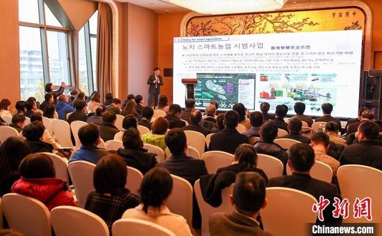 2023“湖北·韩国农业合作交流会”在武汉举行。张畅摄