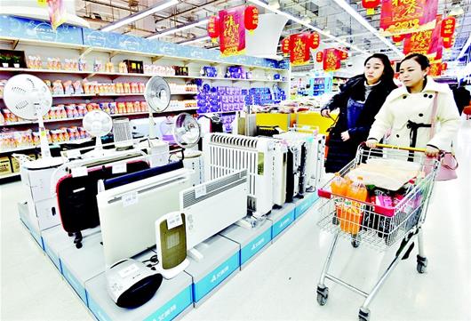 图为:取暖类电器销量大涨