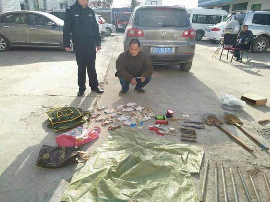 原标题:枣阳公安抓获盗墓团伙,人赃并获牢中过年