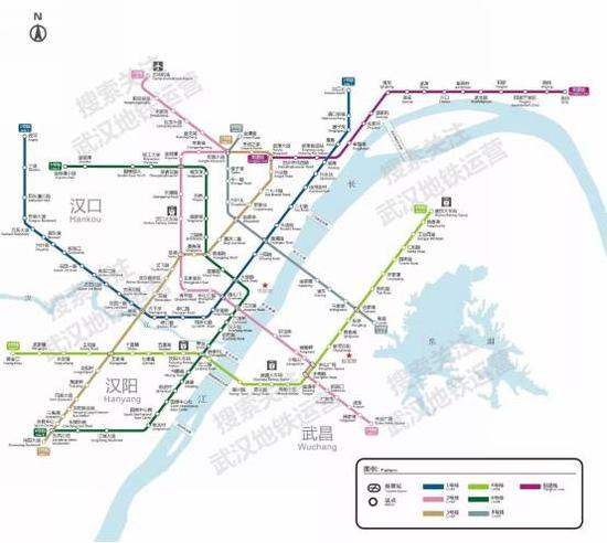 最新武汉地铁线网图