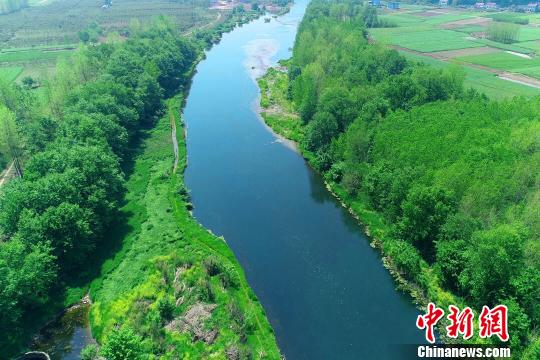 湖北远安沮河国家湿地公园风景优美 远安林业局 供图 摄