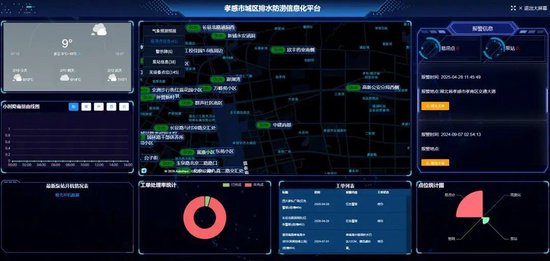 孝感市城区排水防涝信息化平台。