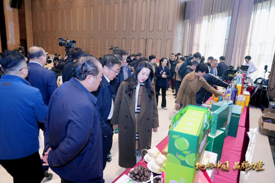 与会嘉宾在地标产品展区参观（主办方供图）