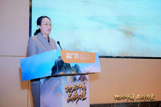 央广网副总裁宫歆慧致辞（主办方供图）