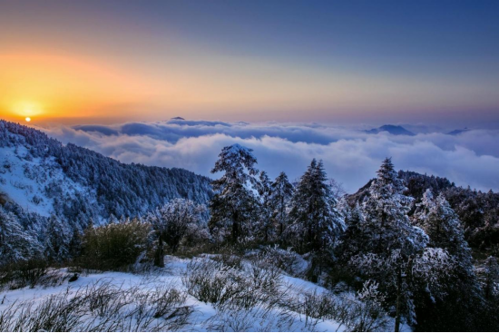 神农顶雪景