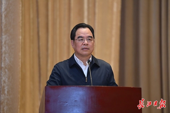 中国信科集团党委书记、董事长鲁国庆。记者郭良朔 周迪 摄
