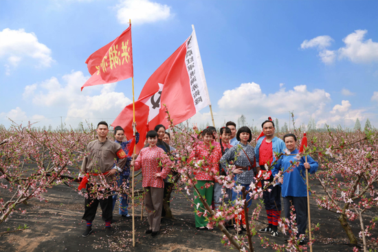 洪湖同辉生态园千亩桃花