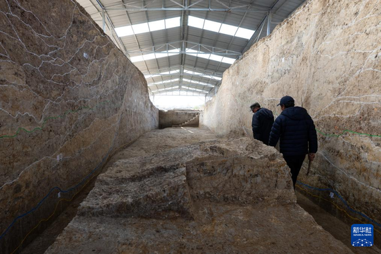 12月4日，考古人员在熊家岭水坝遗址现场进行考古工作。 　　新华社记者 肖艺九 摄