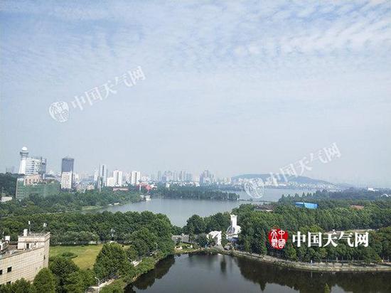  今天白天，湖北武漢多云。（李夢蓉 攝）
