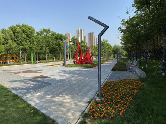 武昌区已完工的街头公园——罗家港游园前后对比照