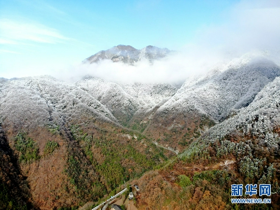 航拍十八里长峡国家级自然保护区