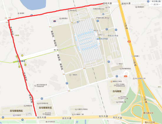 维修路段示意图