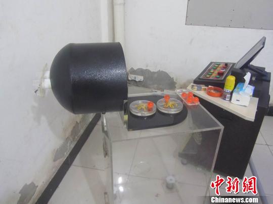 圖為警方查獲的部分涉賭設(shè)備?！＄娦馈z