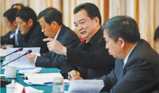 2015年1月8日下午，王君正在襄阳市人代会枣阳市代表团和代表一起审议《政府工作报告》