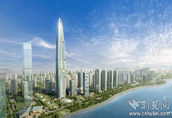 武汉绿地中心混凝土浇筑已达200米高 节后进发300米