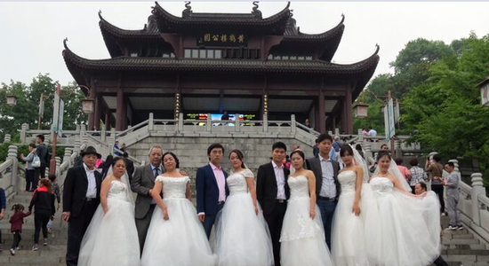 黄鹤楼首次举办婚纱摄影大赛
