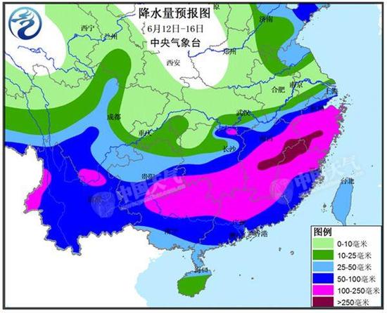 12日起，南方迎新一輪強降雨。