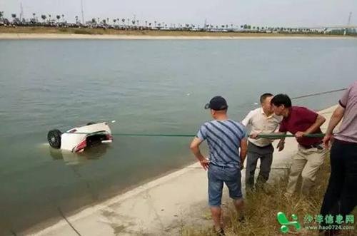 荆门南水北调河内发现一辆轿车 车上2人已身亡