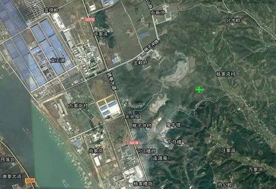 湖北宜化磷石膏渣场卫星图及周边村庄分布
