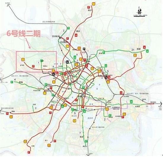 武汉将新建14条地铁 详细路线曝光